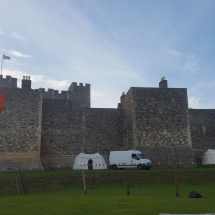Setting up at Dover Castle